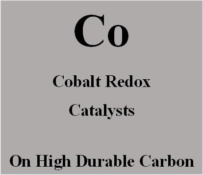 Cobalt Redox Catalysts on high durable carbon for Metal Air batteries