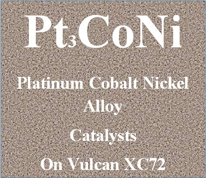 Platinum Cobalt Nickel Alloy Ternary Electro Catalysts Pt-Co-Ni on Vulcan XC72 Carbon