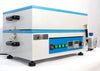 Compact electrode film coating machine with vacuum and heater