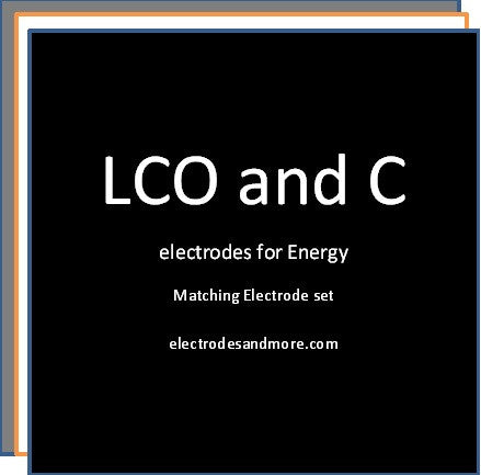 Matched Electrode set LCO cathode for Energy and C anode Single sided