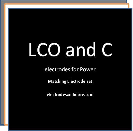 Matched Electrode set LCO cathode for Power and C anode Single sided