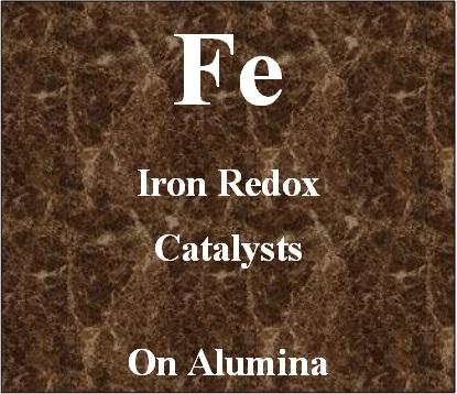 Iron redox catalyst on alumina