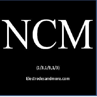 Lithium Nickel Cobalt Manganese Oxide Electrode 1/3rd (NCM) cathode on Al Double Sided