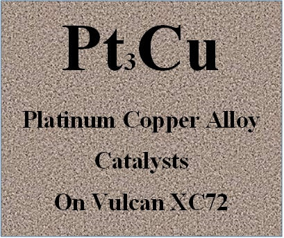 Platinum copper alloy catalyst on Vulcan XC72 carbon
