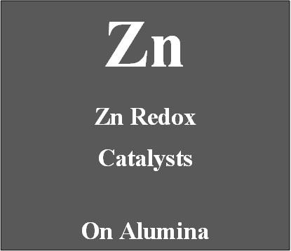 Zinc redox catalyst on alumina